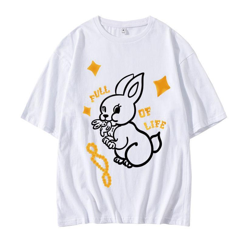 T-SHIRT NEWJEANS 100% COTON (noir/blanc)