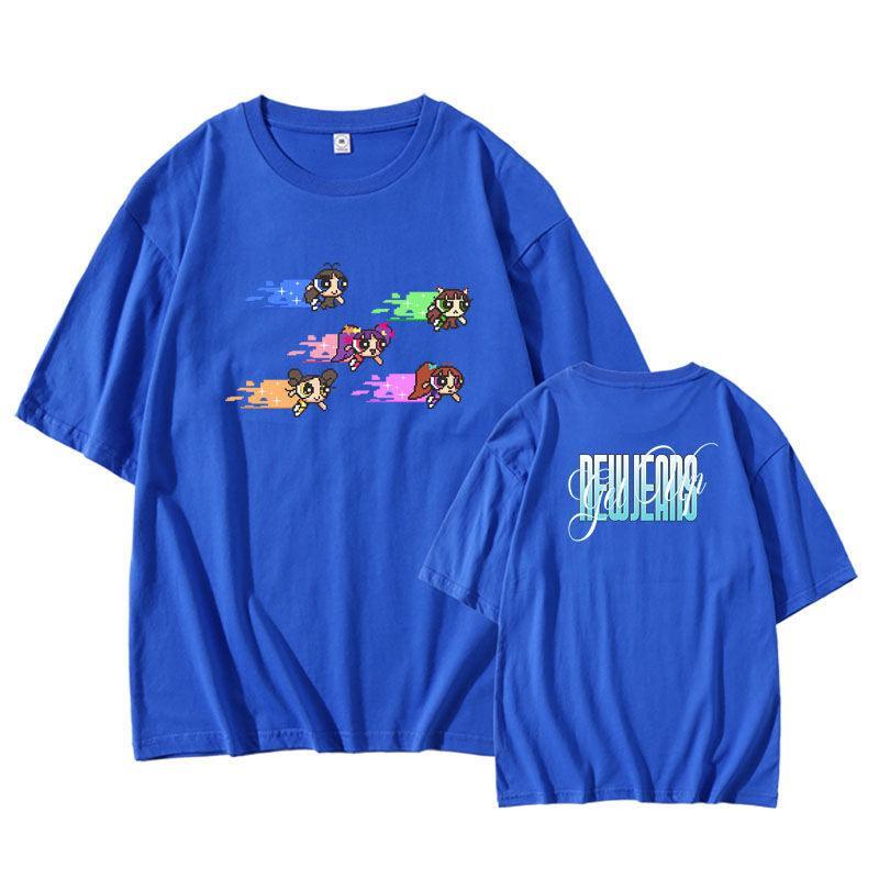 T-SHIRT NEWJEANS GET UP 100 % COTON (divers coloris)