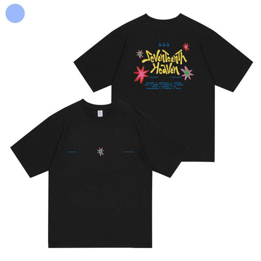 SEVENTEENTH MERCH HEAVEN T-SHIRT 100% COTTON (various colors)