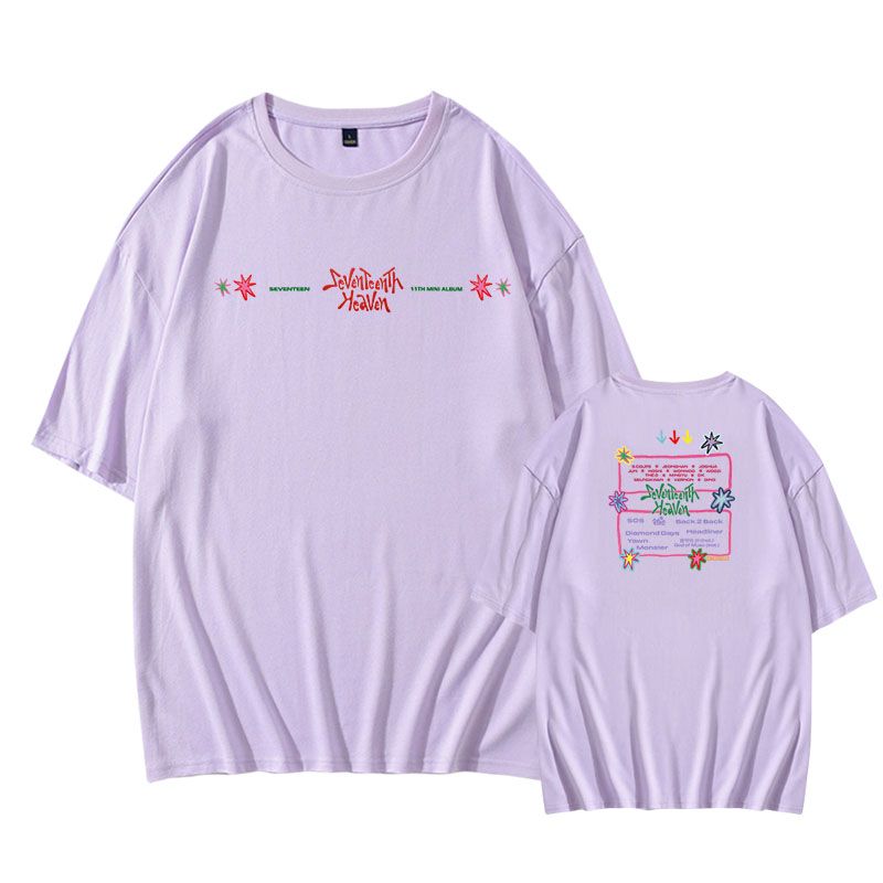 T-SHIRT SEVENTEENTH HEAVEN 100% COTON (plusieurs coloris)