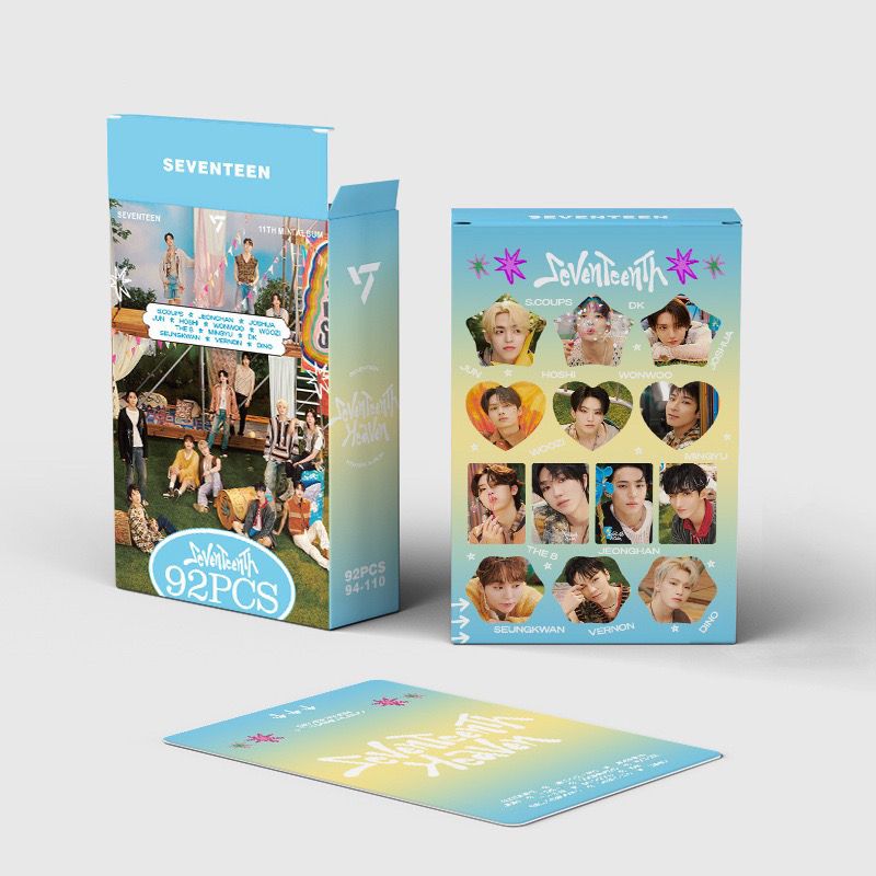 SEVENTEEN Kits SeventeenTh 92 PIÈCES (60 CARTES PHOTO + 32 AUTOCOLLANTS)