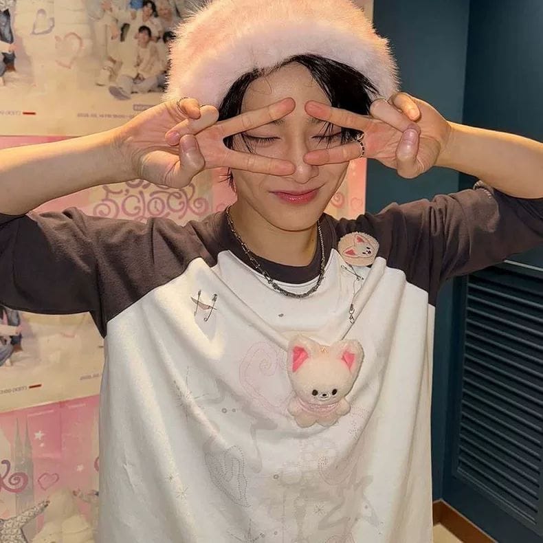 STRAY KIDS T-SHIRT MANCHES LONGUES SKZ 5'CLOCK