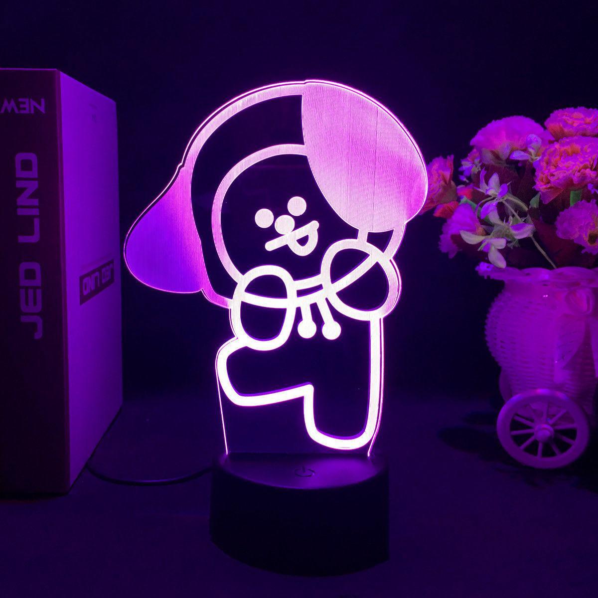 BT21 LAMP LED COLOR CHANGING LIGHT (16 COLORS) WITH REMOTE CONTROL