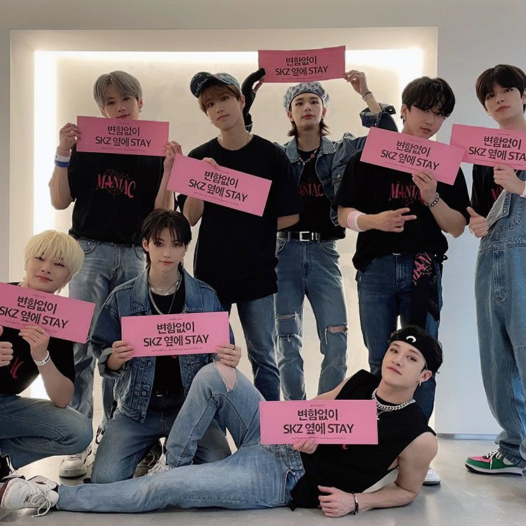 STRAY KIDS MANIAC T SHIRT 100% COTTON