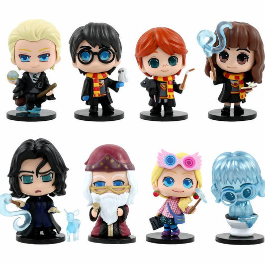 KIT DE 8 FIGURINES HARRY POTTER