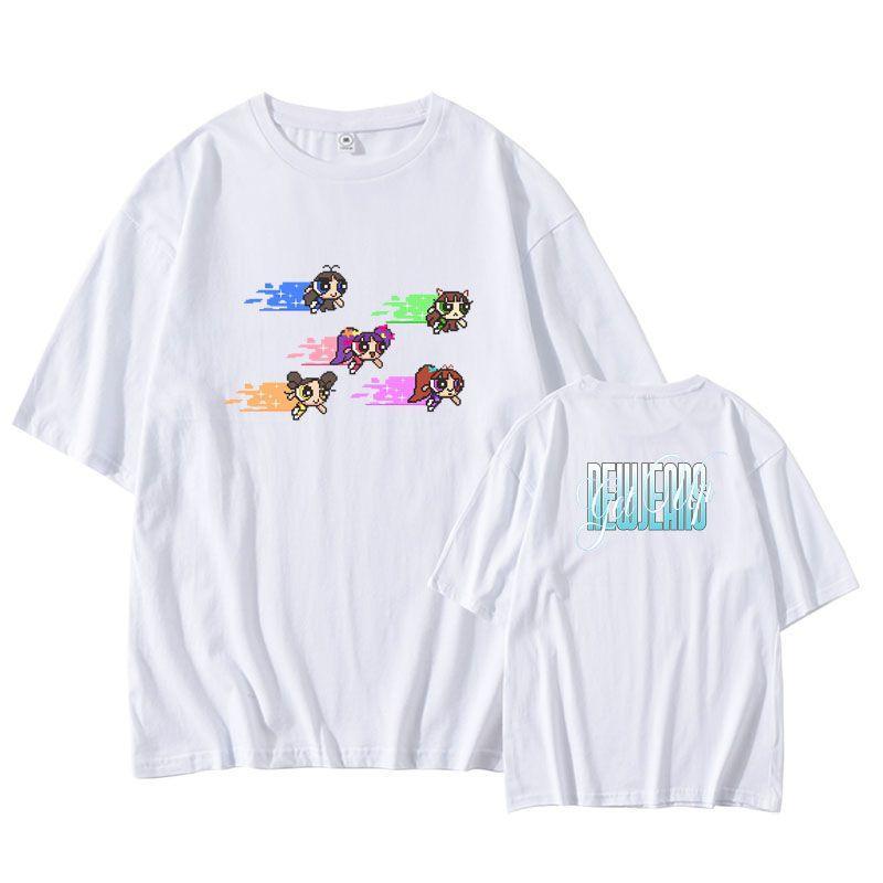 T-SHIRT NEWJEANS GET UP 100 % COTON (divers coloris)