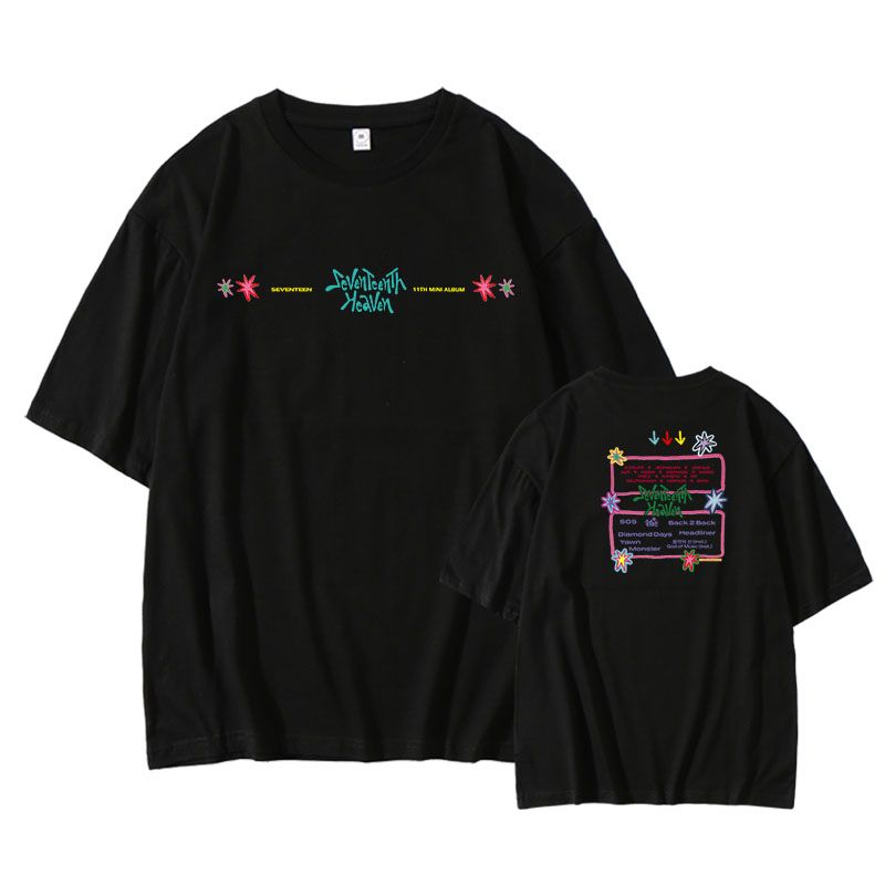 T-SHIRT SEVENTEENTH HEAVEN 100% COTON (plusieurs coloris)