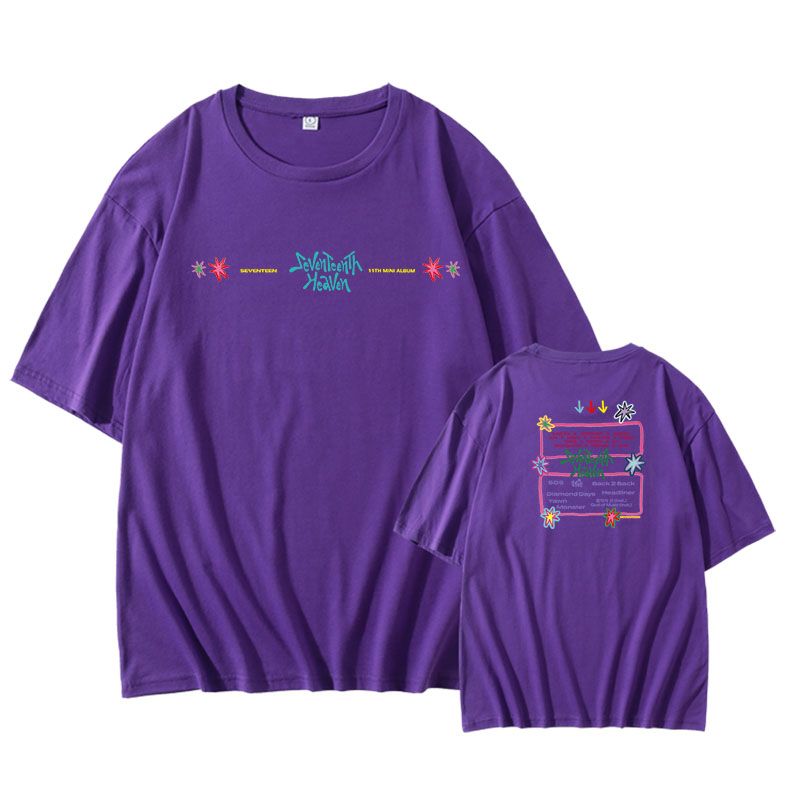 T-SHIRT SEVENTEENTH HEAVEN 100% COTON (plusieurs coloris)