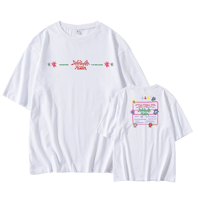 T-SHIRT SEVENTEENTH HEAVEN 100% COTON (plusieurs coloris)