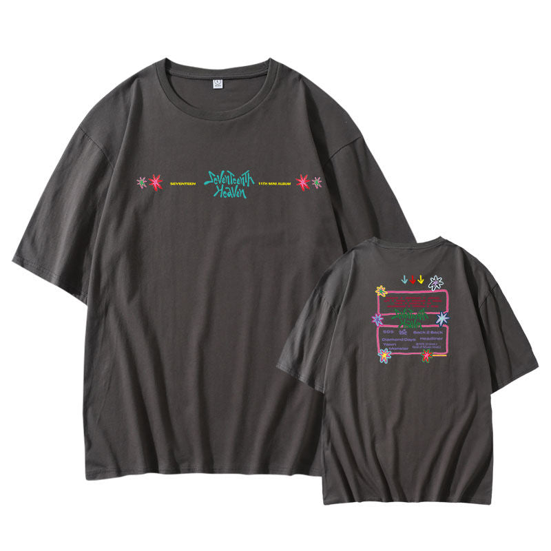 T-SHIRT SEVENTEENTH HEAVEN 100% COTON (plusieurs coloris)