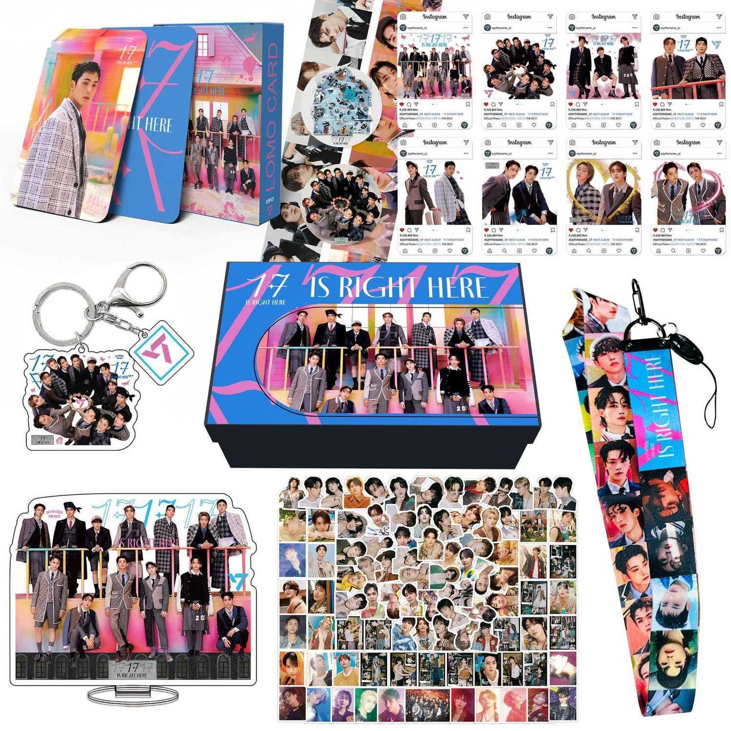 MERCHANDISE SEVENTEEN « 17 Is Right Here » COFFRET DE 162 PIÈCES (COFFRET CADEAU AVEC PLUSIEURS ARTICLES !✨)