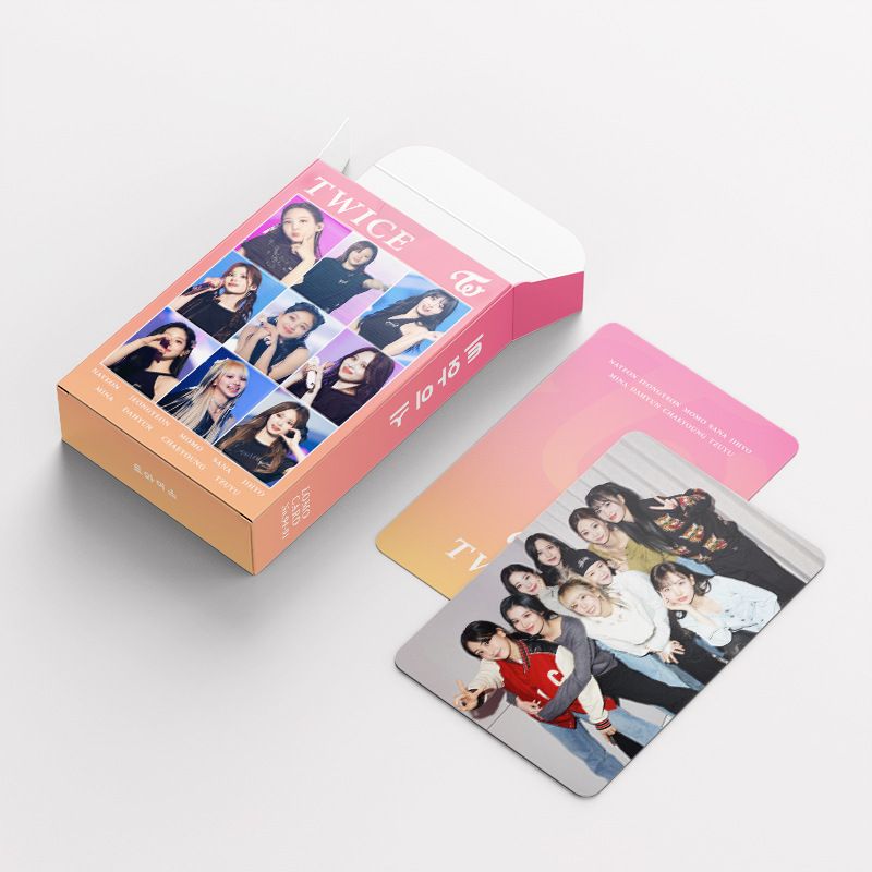 CARTES PHOTOS TWICE READY TO BE - 92 PIÈCES (60 CARTES PHOTOS + 32 AUTOCOLLANTS)