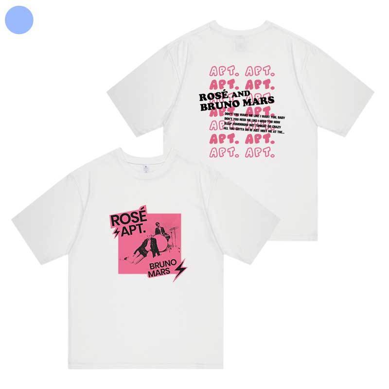 T-SHIRT ROSÉ (BLACKPINK) ET BRUNO MARS APT 100% COTON