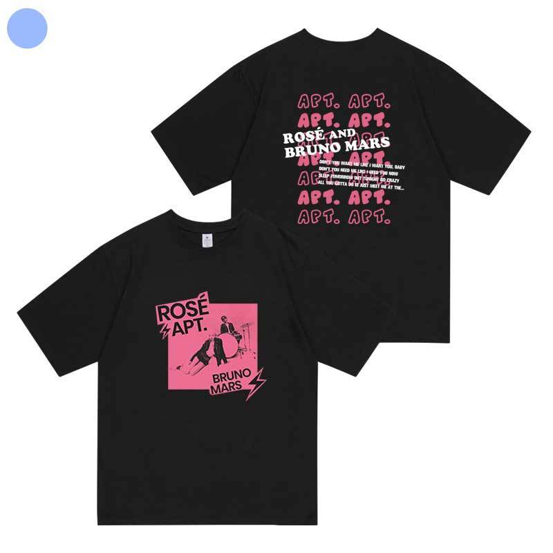 T-SHIRT ROSÉ (BLACKPINK) ET BRUNO MARS APT 100% COTON