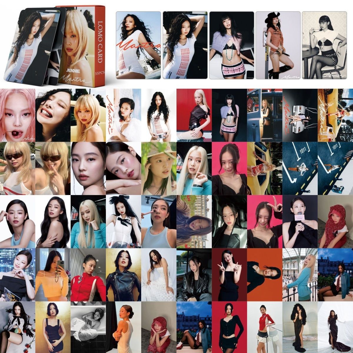 PHOTOCARDS JENNIE MANTRA 55 PIÈCES