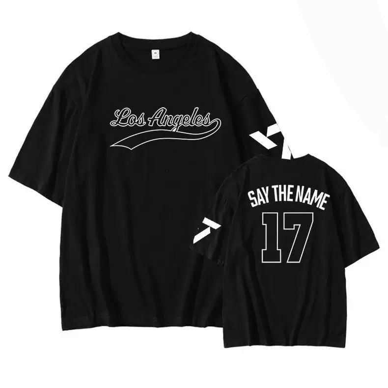 SEVENTEEN MERCH THE CITY LA T-SHIRTS 100% COTON