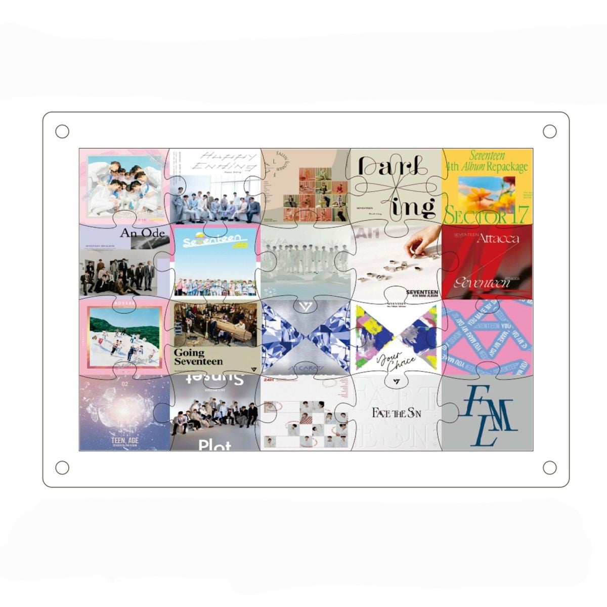 SEVENTEEN MERCH ALBUMS PUZZLE DÉCORATIF (2 tailles)