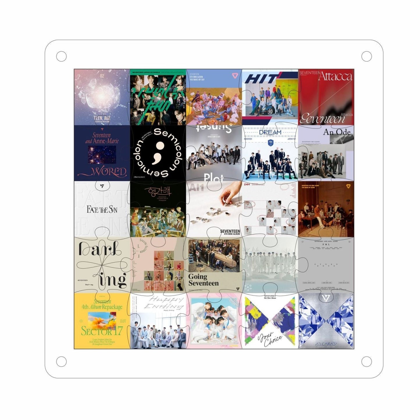 SEVENTEEN MERCH ALBUMS PUZZLE DÉCORATIF (2 tailles)