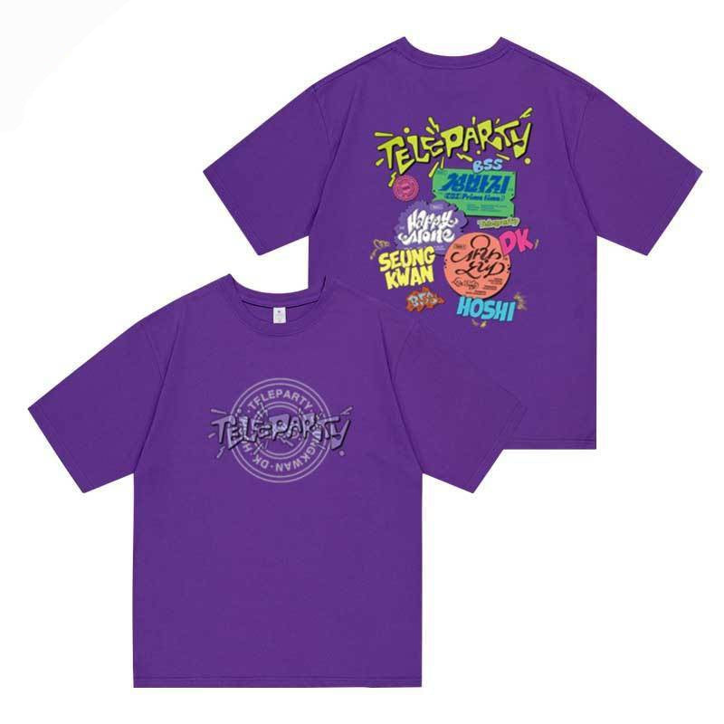 SEVENTEEN MERCH T-SHIRT BSS TELEPARTY 2025 100% COTON (divers coloris)