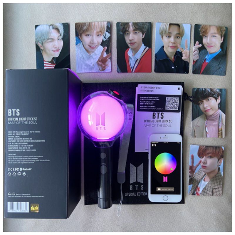 BTS ARMYBOMB  - LIGHTSTICK WITH PHOTOCARDS VERSION 3 AND VERSION 4