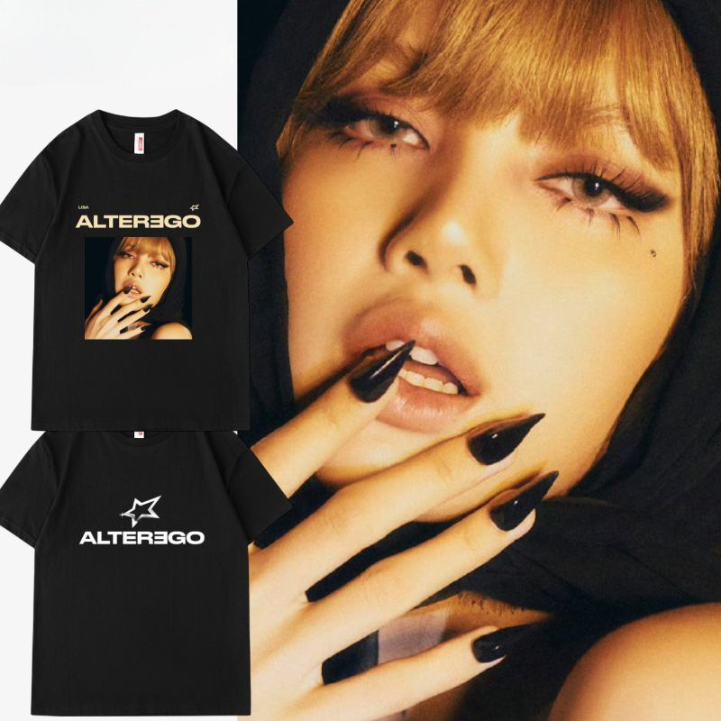 T-SHIRTS BLACKPINK LISA ALTER EGO 100% COTON