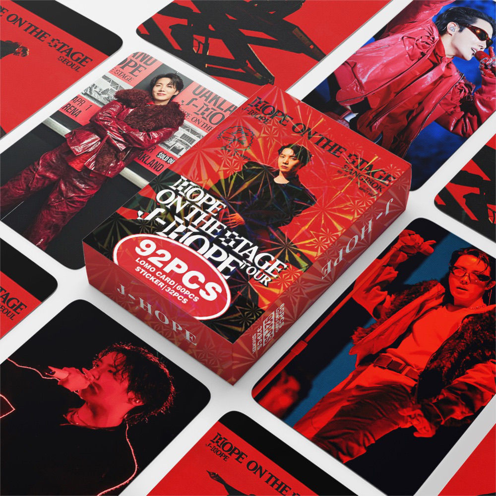 JHOPE “HOPE ON THE STAGE” PHOTOCARDS + STICKERS  92 PCS