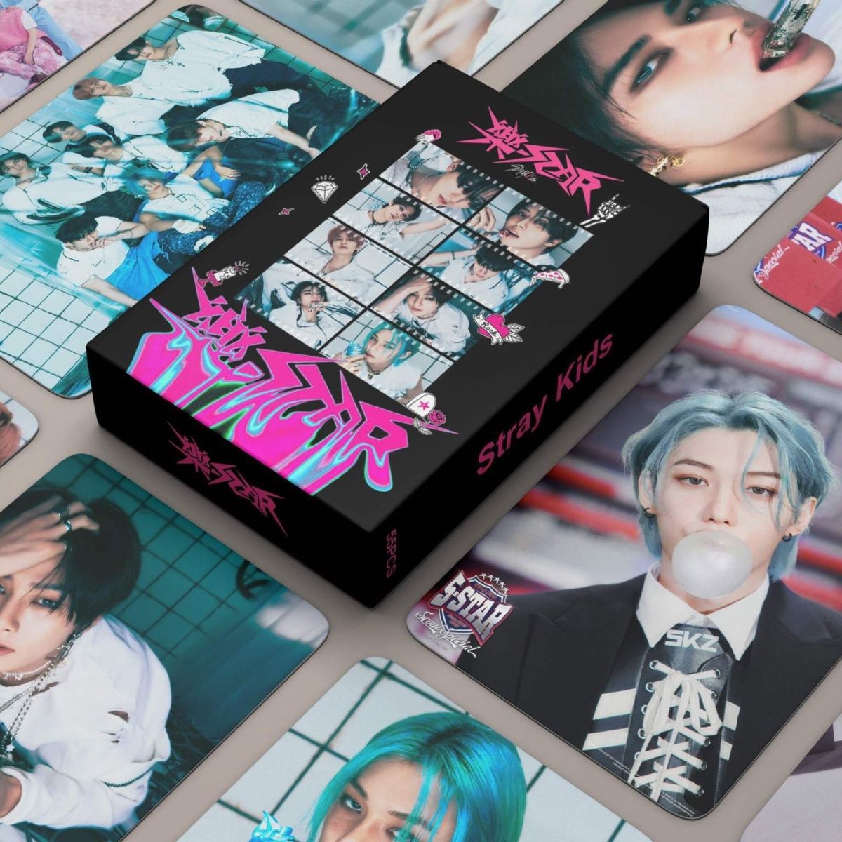 STRAY KIDS PHOTOCARDS KARMA, ATE, HOP, GIANT, 5 STAR, MANIAC, MAXIDENT + VARIOUS OPTIONS!✨ (55 PCS)