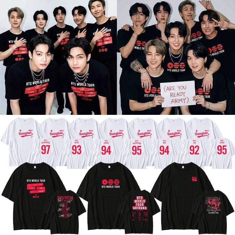 BTS WORLD TOUR 2026 ARIRANG T-SHIRTS 100% COTON