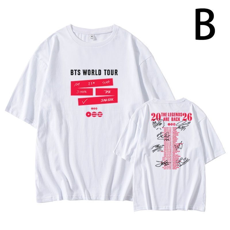 BTS WORLD TOUR 2026 ARIRANG T-SHIRTS 100% COTON