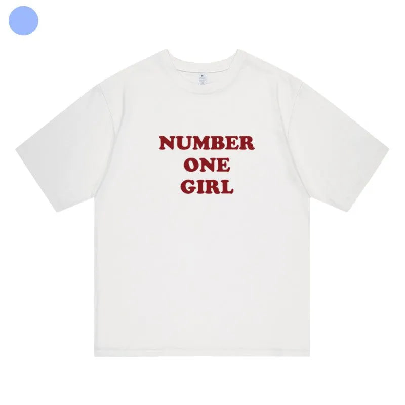 T-SHIRT ROSÉ (BLACKPINK) NUMBER ONE GIRL 100% COTON