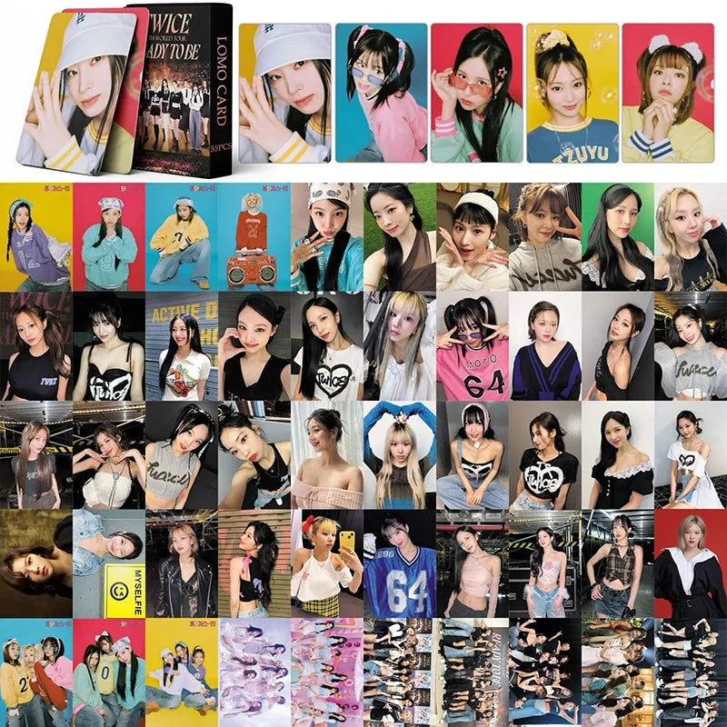 CARTES PHOTO TWICE READY TO BE 55 PCS