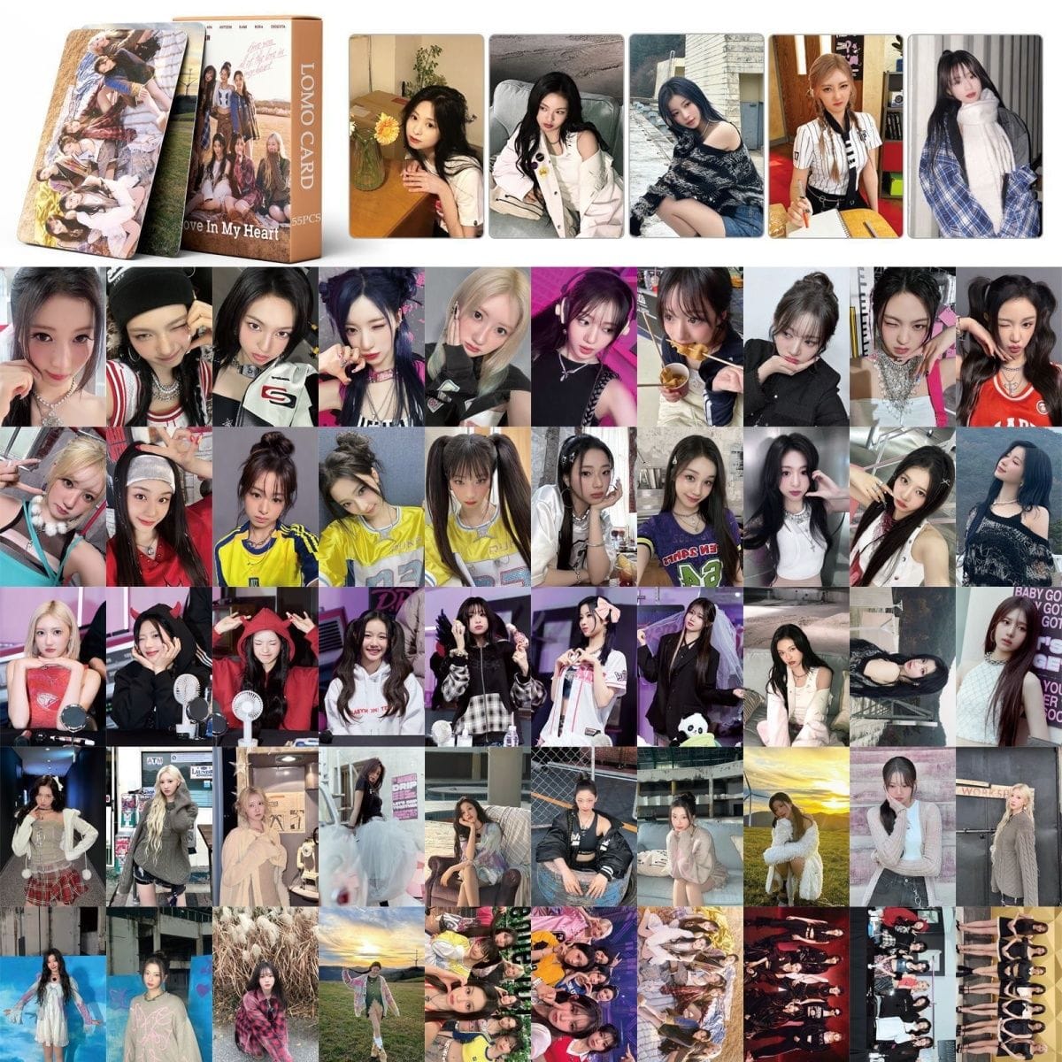 BABYMONSTER PHOTOCARDS LOVE IN MY HEART 55 PIÈCES