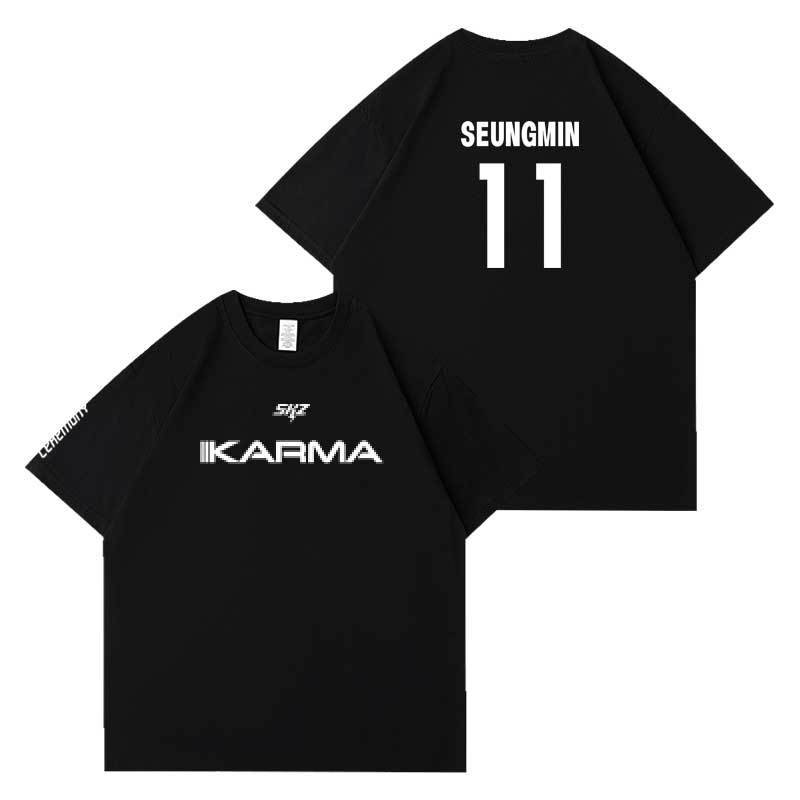 T-SHIRTS STRAY KIDS KARMA 100% COTON (COULEUR NOIRE)