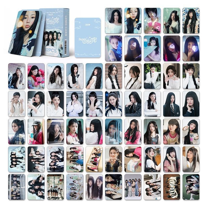 ILLIT SUPER REAL ME PHOTOCARDS 92 PCS (60 CARTES + 32 AUTOCOLLANTS)