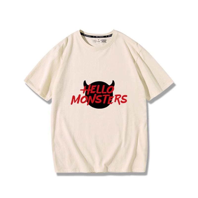 T-SHIRT BÉBÉ MONSTRE HELLO MONSTRE 100% COTON