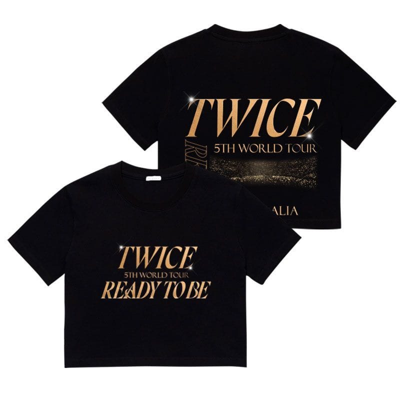 TWICE READY TO BE HAUTS COURTS/T-SHIRTS 100% COTON