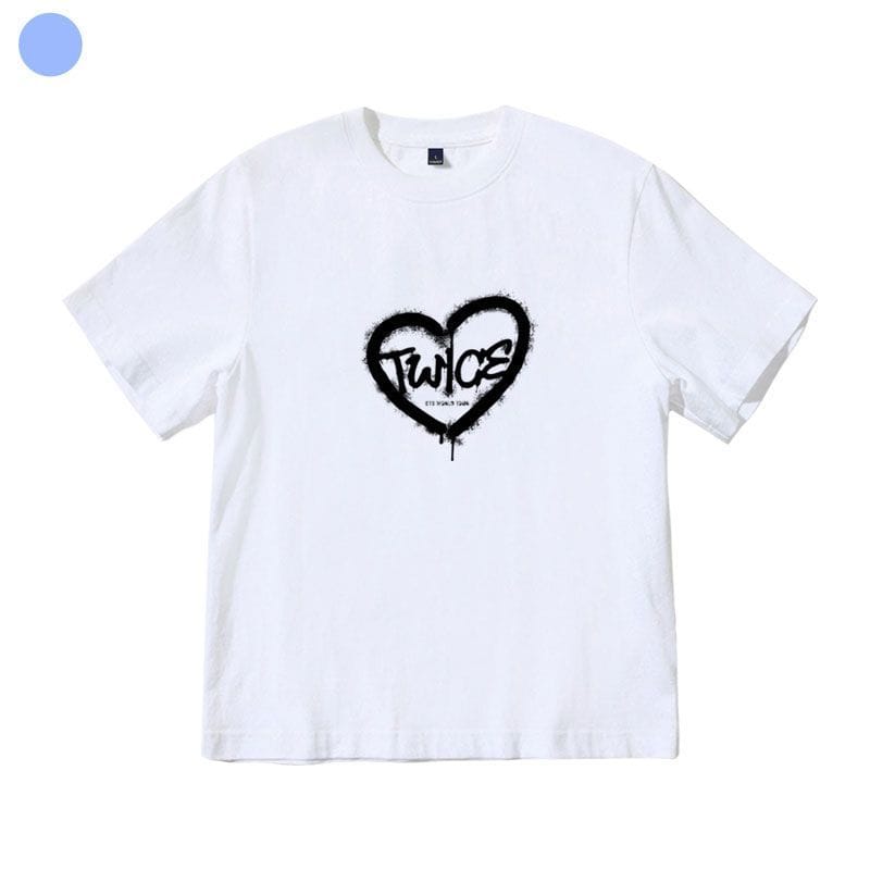 TWICE READY TO BE HAUTS COURTS/T-SHIRTS 100% COTON