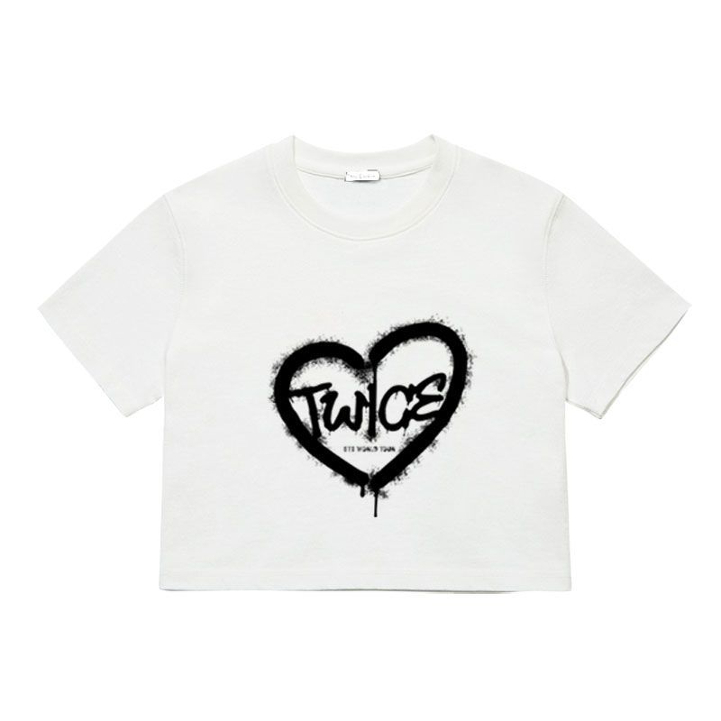 TWICE READY TO BE HAUTS COURTS/T-SHIRTS 100% COTON