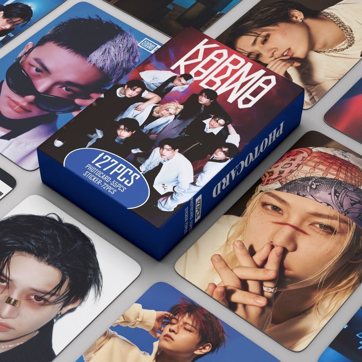 PHOTOCARDS STRAY KIDS KARMA 127 PCS (55 cartes + 72 autocollants)