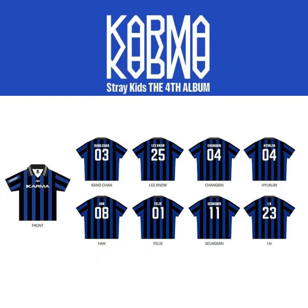 T-SHIRTS D'UNIFORME KARMA STRAY KIDS