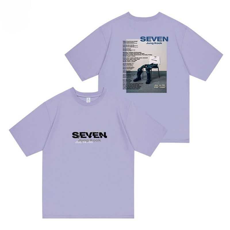 T-SHIRT BTS JUNGKOOK SEVEN 100% COTTON
