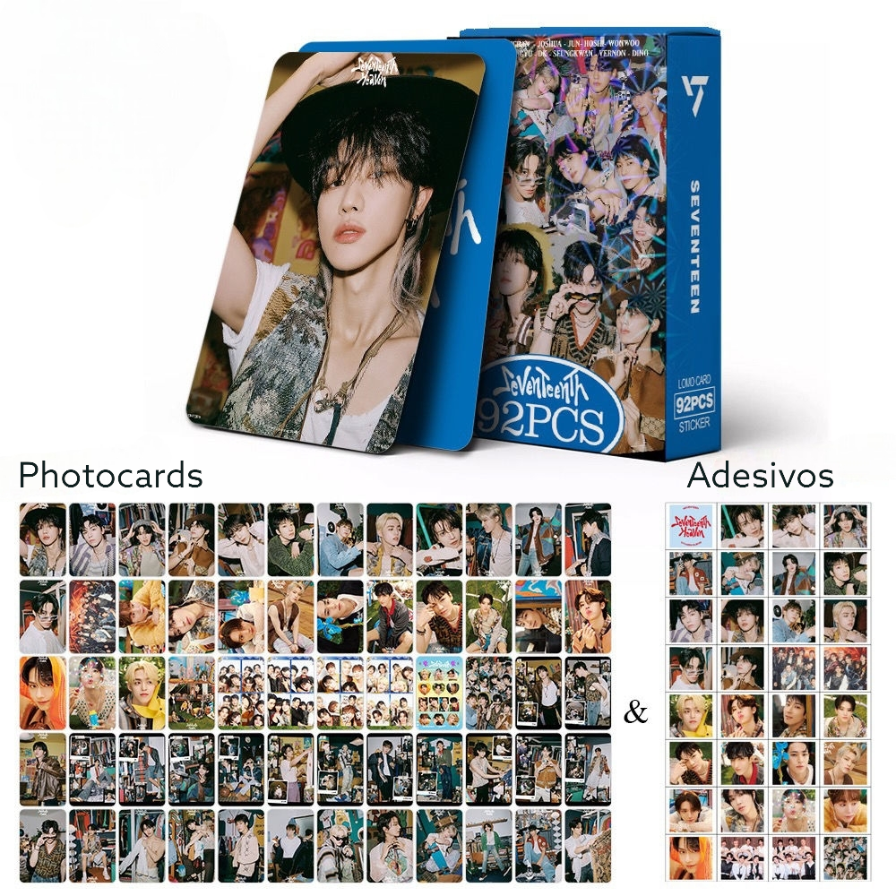 SEVENTEEN Kits SeventeenTh 92 PIÈCES (60 CARTES PHOTO + 32 AUTOCOLLANTS)