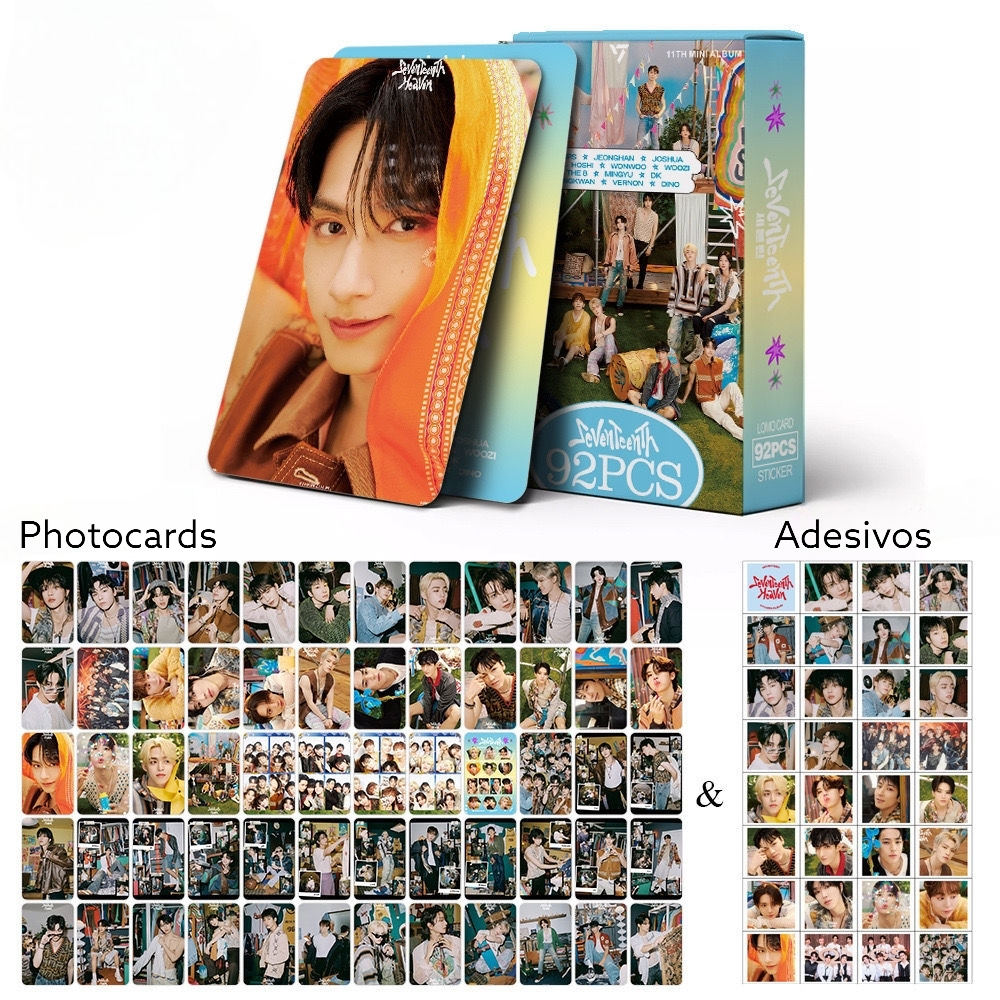 SEVENTEEN Kits SeventeenTh 92 PIÈCES (60 CARTES PHOTO + 32 AUTOCOLLANTS)