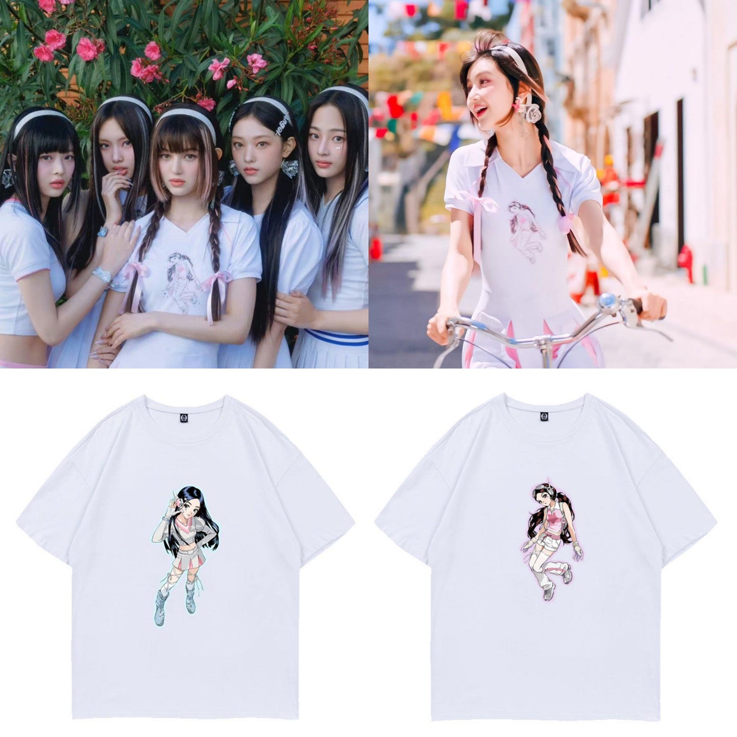 T-SHIRT NEWJEANS GET UP - SUPER SHY