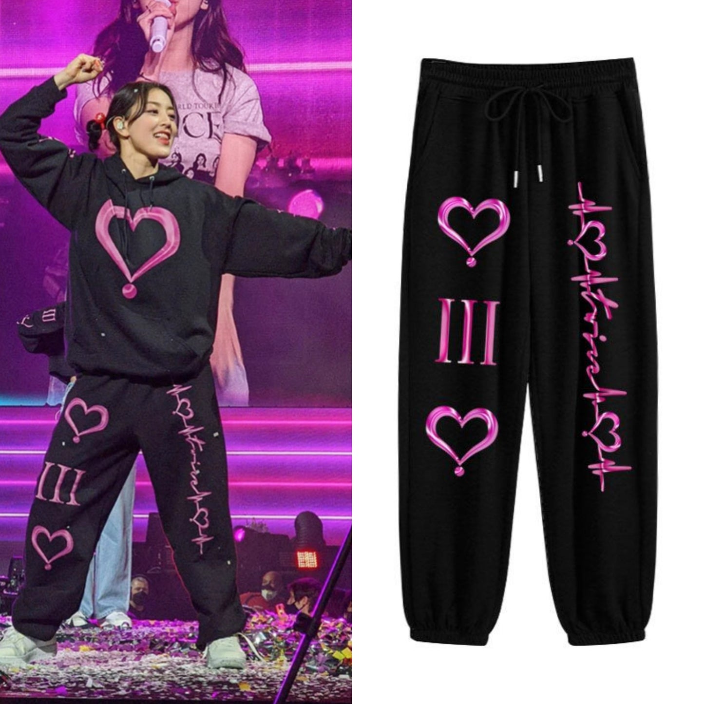 ENSEMBLE SWEAT À CAPUCHE ET PANTALON TWICE 4ÈME TOURNÉE MONDIALE III