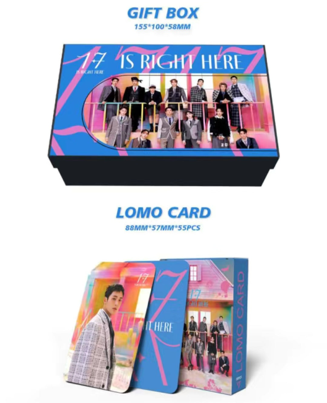 MERCHANDISE SEVENTEEN « 17 Is Right Here » COFFRET DE 162 PIÈCES (COFFRET CADEAU AVEC PLUSIEURS ARTICLES !✨)