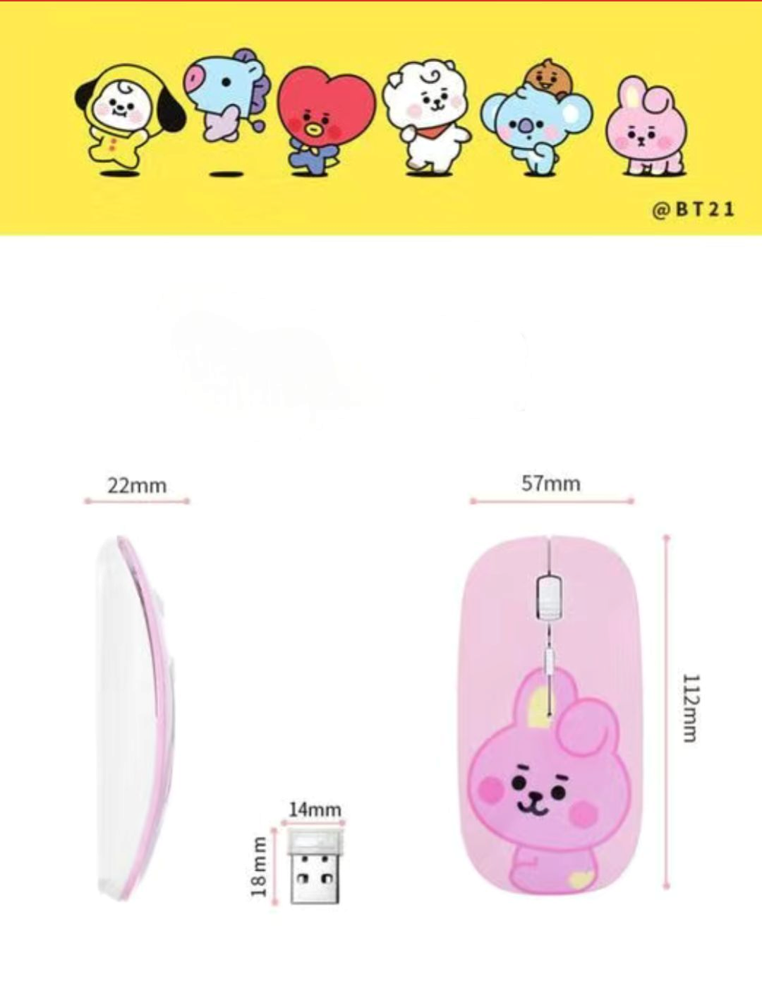 BT21 WIRELESS MOUSE