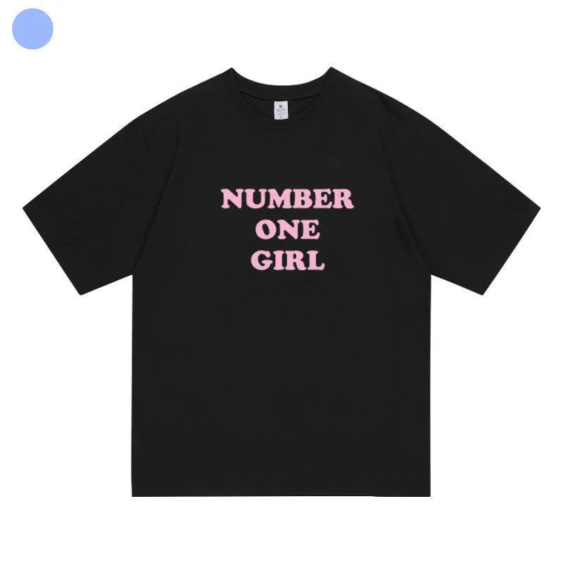 T-SHIRT ROSÉ (BLACKPINK) NUMBER ONE GIRL 100% COTON