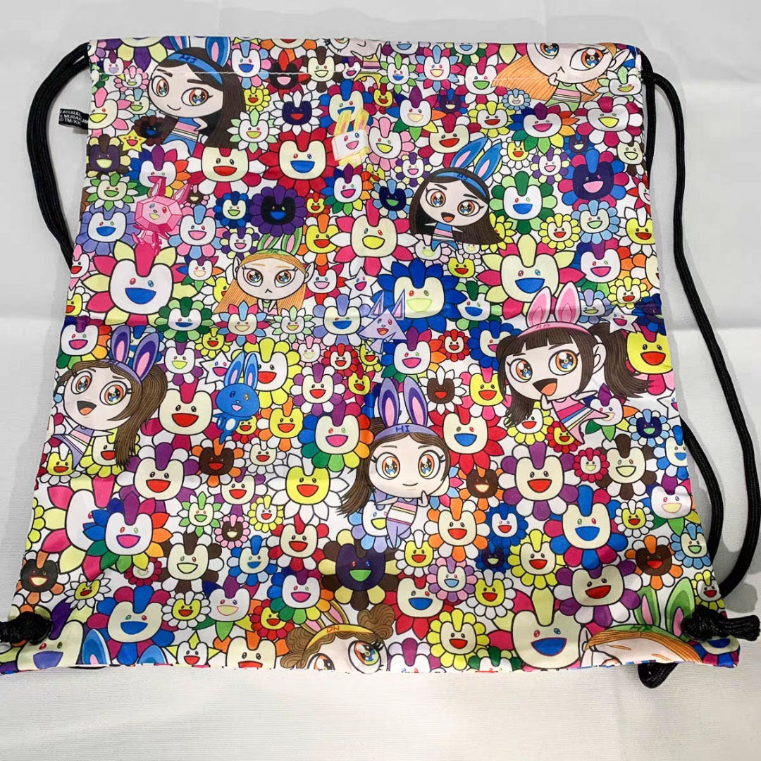 SAC À CORDON COULISSANT NJZ NEWJEANS AVEC BOÎTE PERSONNALISÉE ET ACCESSOIRES