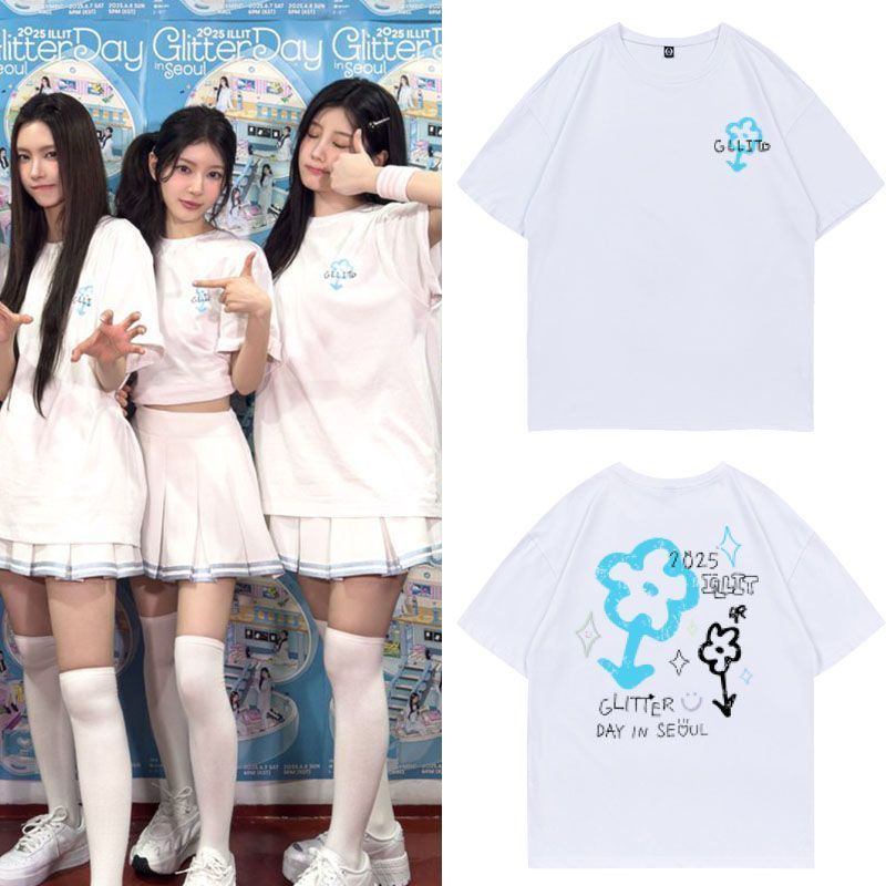 T-SHIRT ILLIT GLITTERDAY 100 % COTON